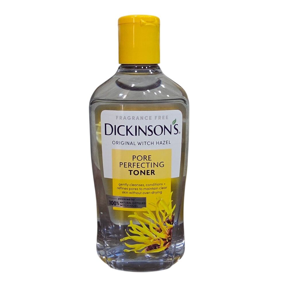 Dickinson's Original Witch Hazel Pore Perfecting Toner 16 oz -Fragrance Free NEW